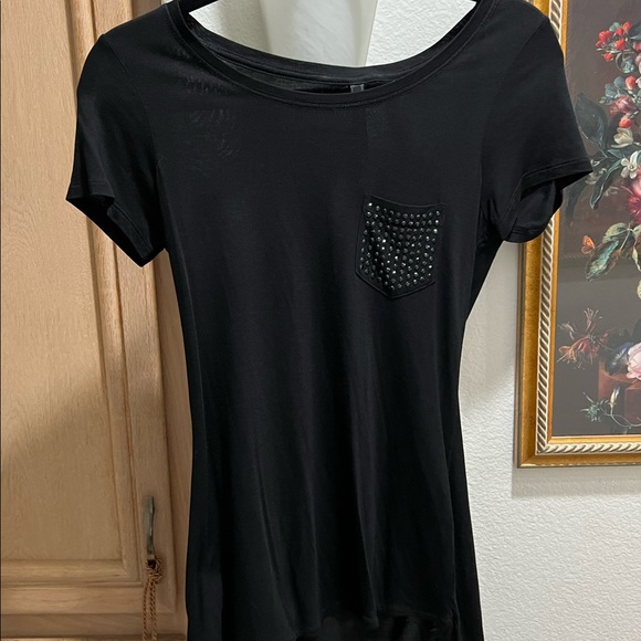 Karen Millen Tops - ✨LAST PRICE DROP✨BNWT Karen Millen the atelier studded pocket black T shirt